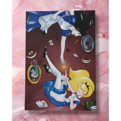 Illustration Poster alice au pays des merveilles et alice madness return