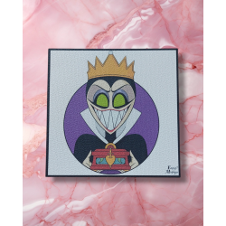 illustration dessin print disney villains méchant grimhilde la méchante reine blanche neige