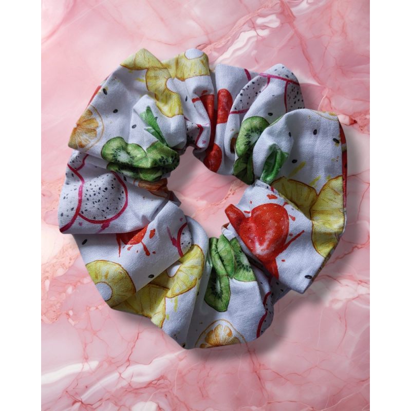 scrunchie chouchou disney mickey fruit