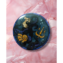 badge disney méchant ursula sorcière des mers la petite sirène